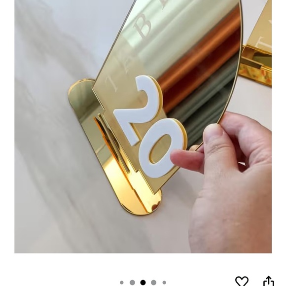 Wedding Table Numbers 1-20 - Picture 5 of 8